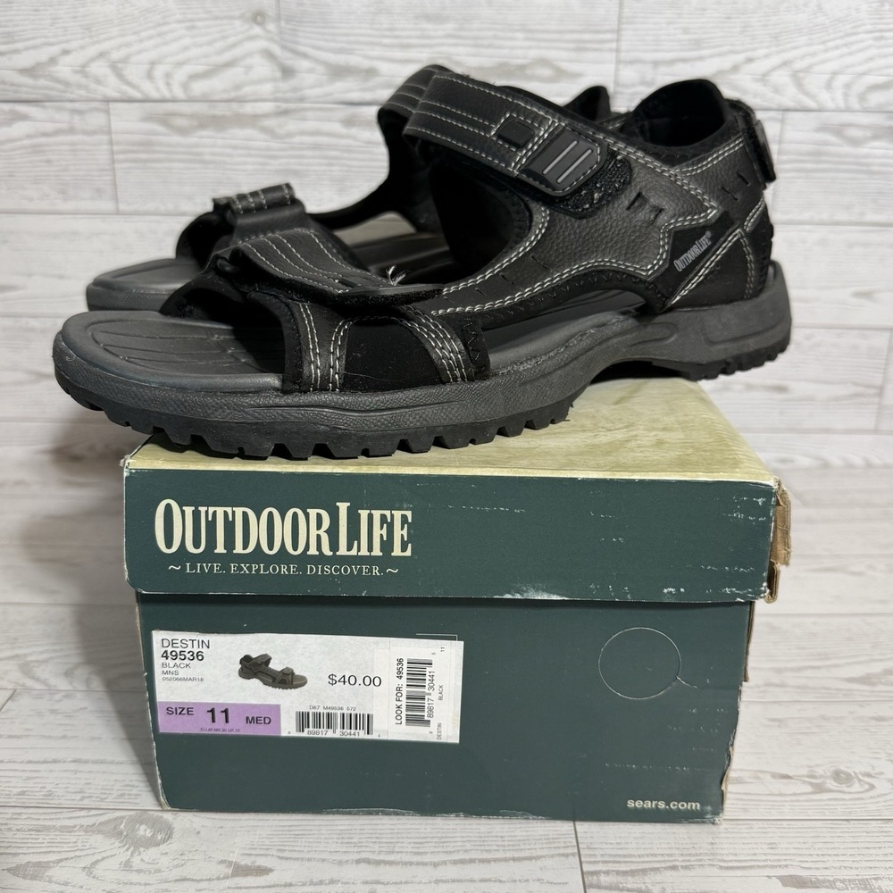 Outdoor Life Sandals Men Sz 11 Destin 49536 Hiking Water Kayaking Gorpcore Shoes